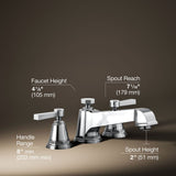Pinstripe® Pure Deck-mount bath faucet trim
