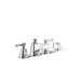 Pinstripe® Pure Deck-mount bath faucet trim