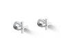 Pinstripe® Pure Deck-mount bath faucet handle trim with Cross design