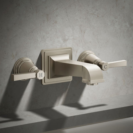 Pinstripe® Pure Deck-mount bath faucet handle trim with Lever design