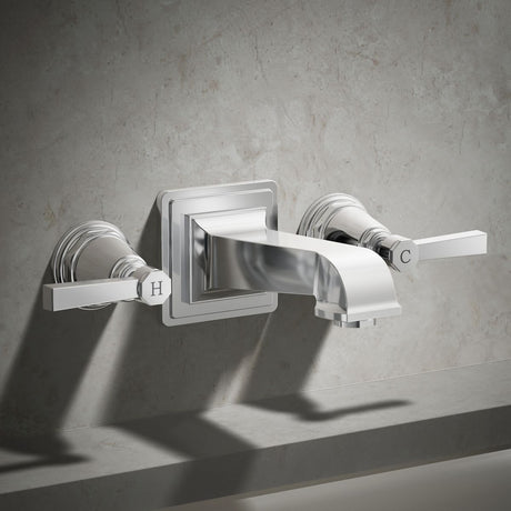 Pinstripe® Pure Deck-mount bath faucet handle trim with Lever design