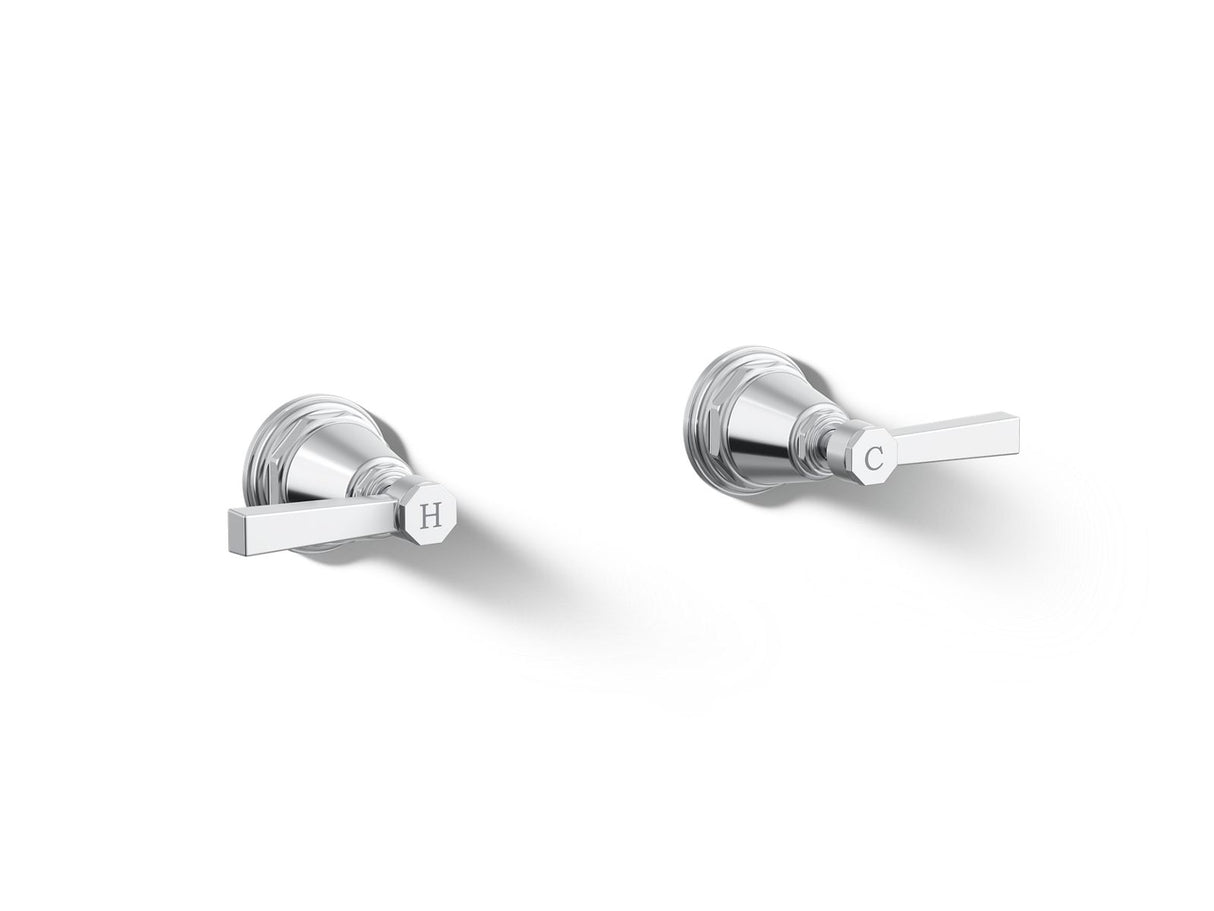 Pinstripe® Pure Deck-mount bath faucet handle trim with Lever design