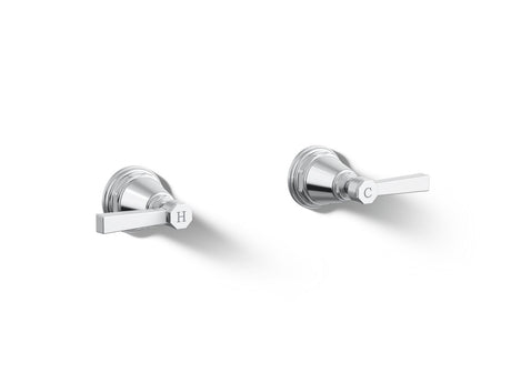 Pinstripe® Pure Deck-mount bath faucet handle trim with Lever design