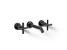 Purist® Wall-mount bathroom sink faucet trim with Cross handles, 1.2 gpm