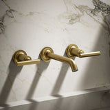 Purist® Wall-mount bathroom sink faucet trim with Lever handles, 1.2 gpm
