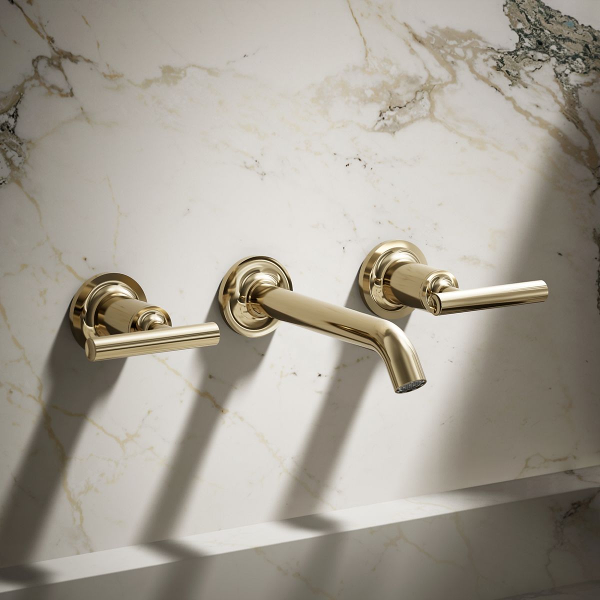 Purist® Wall-mount bathroom sink faucet trim with Lever handles, 1.2 gpm