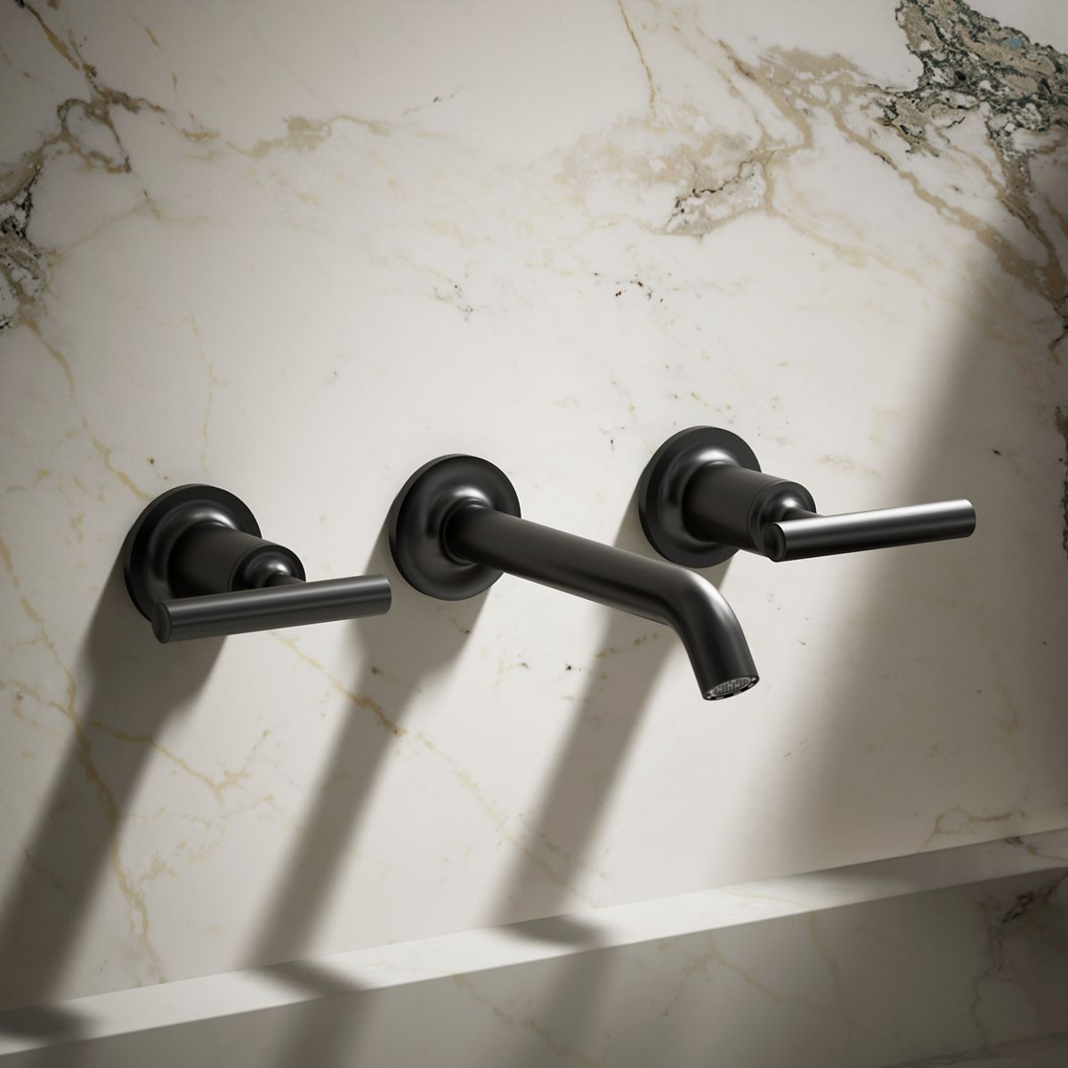 Purist® Wall-mount bathroom sink faucet trim with Lever handles, 1.2 gpm