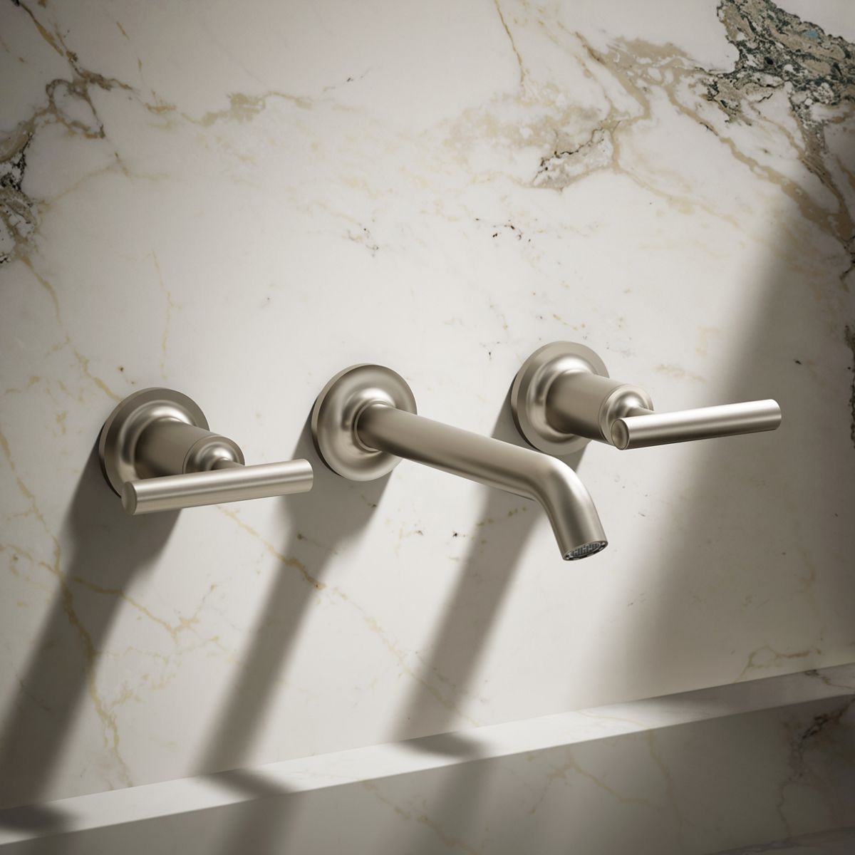 Purist® Wall-mount bathroom sink faucet trim with Lever handles, 1.2 gpm