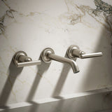 Purist® Wall-mount bathroom sink faucet trim with Lever handles, 1.2 gpm