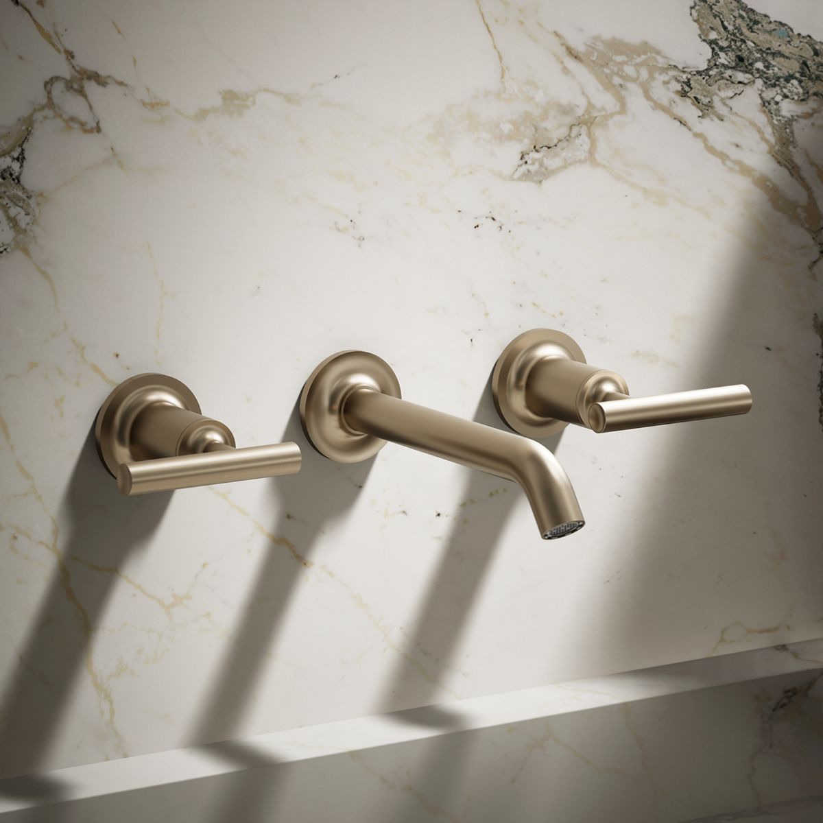 Purist® Wall-mount bathroom sink faucet trim with Lever handles, 1.2 gpm
