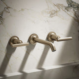 Purist® Wall-mount bathroom sink faucet trim with Lever handles, 1.2 gpm