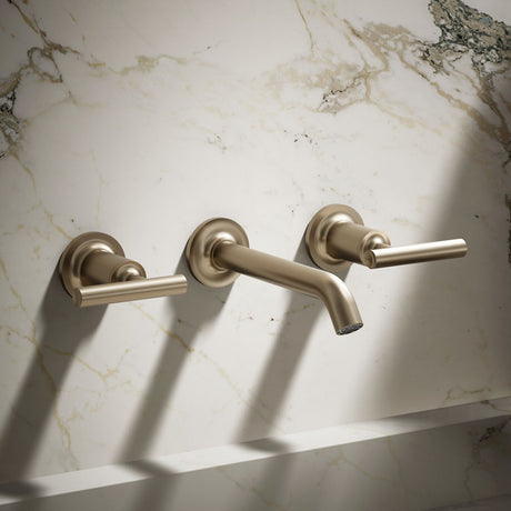 Purist® Wall-mount bathroom sink faucet trim with Lever handles, 1.2 gpm