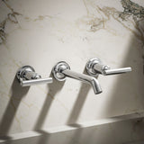 Purist® Wall-mount bathroom sink faucet trim with Lever handles, 1.2 gpm