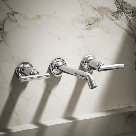 Purist® Wall-mount bathroom sink faucet trim with Lever handles, 1.2 gpm