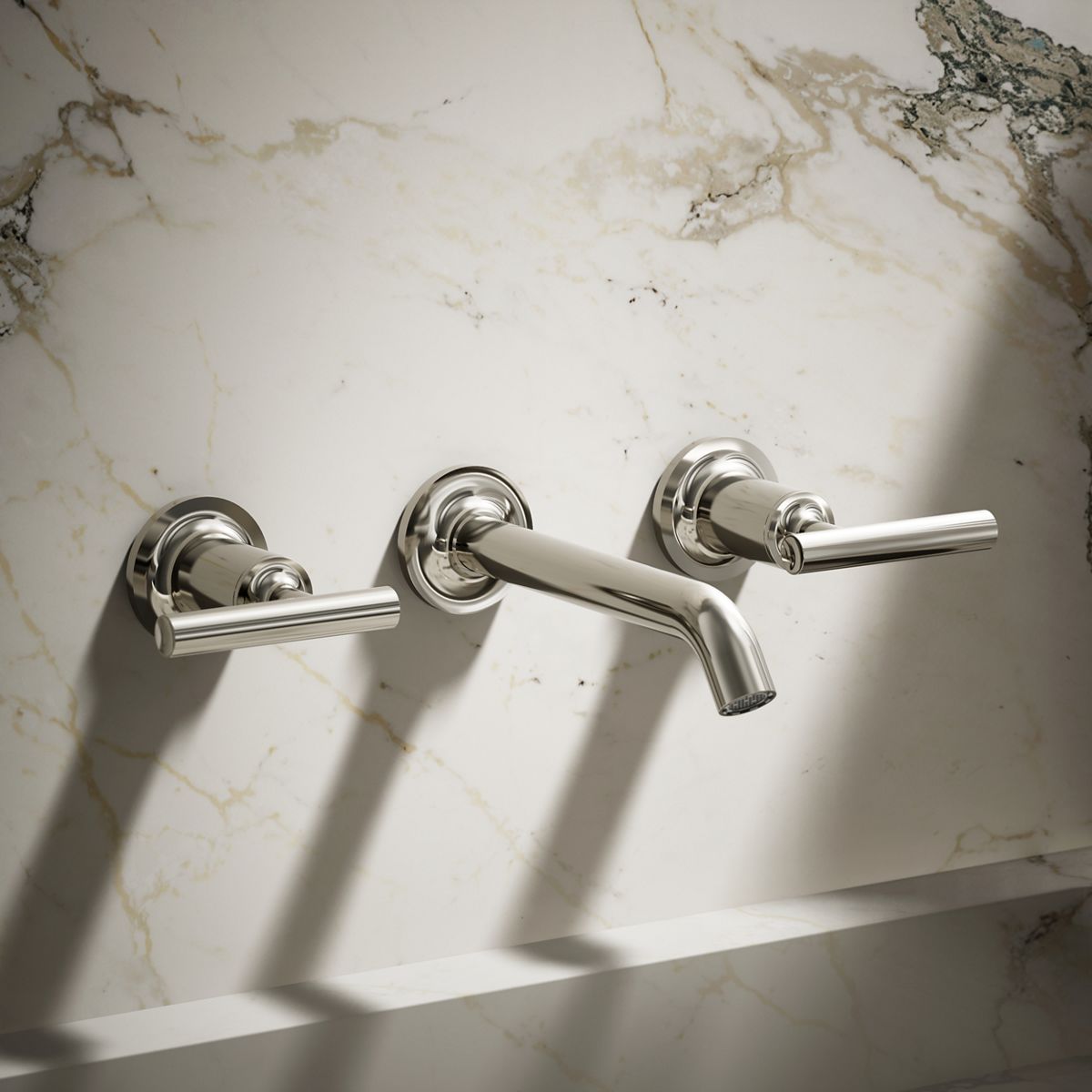 Purist® Wall-mount bathroom sink faucet trim with Lever handles, 1.2 gpm