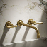 Purist® Wall-mount bathroom sink faucet trim with Lever handles, 1.2 gpm