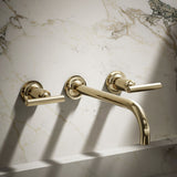Purist® Wall-mount bathroom sink faucet trim with Lever handles, 1.2 gpm