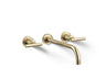 Purist® Wall-mount bathroom sink faucet trim with Lever handles, 1.2 gpm