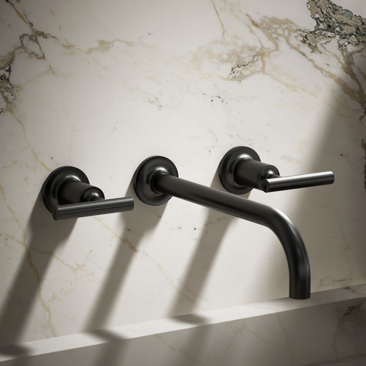 Purist® Wall-mount bathroom sink faucet trim with Lever handles, 1.2 gpm