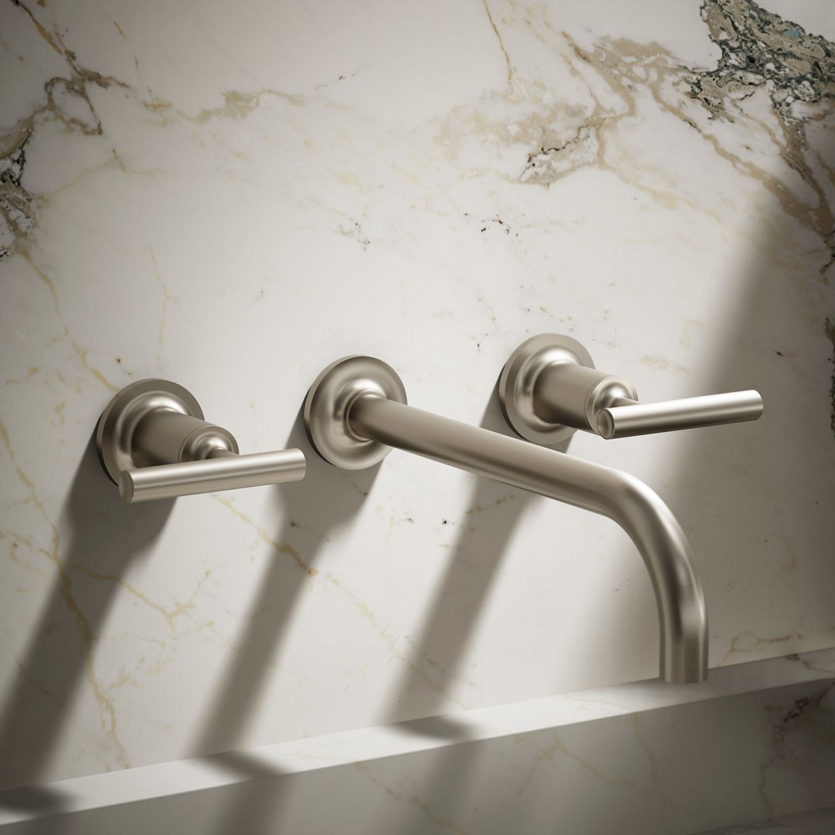 Purist® Wall-mount bathroom sink faucet trim with Lever handles, 1.2 gpm