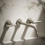Purist® Wall-mount bathroom sink faucet trim with Lever handles, 1.2 gpm