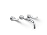 Purist® Wall-mount bathroom sink faucet trim with Lever handles, 1.2 gpm