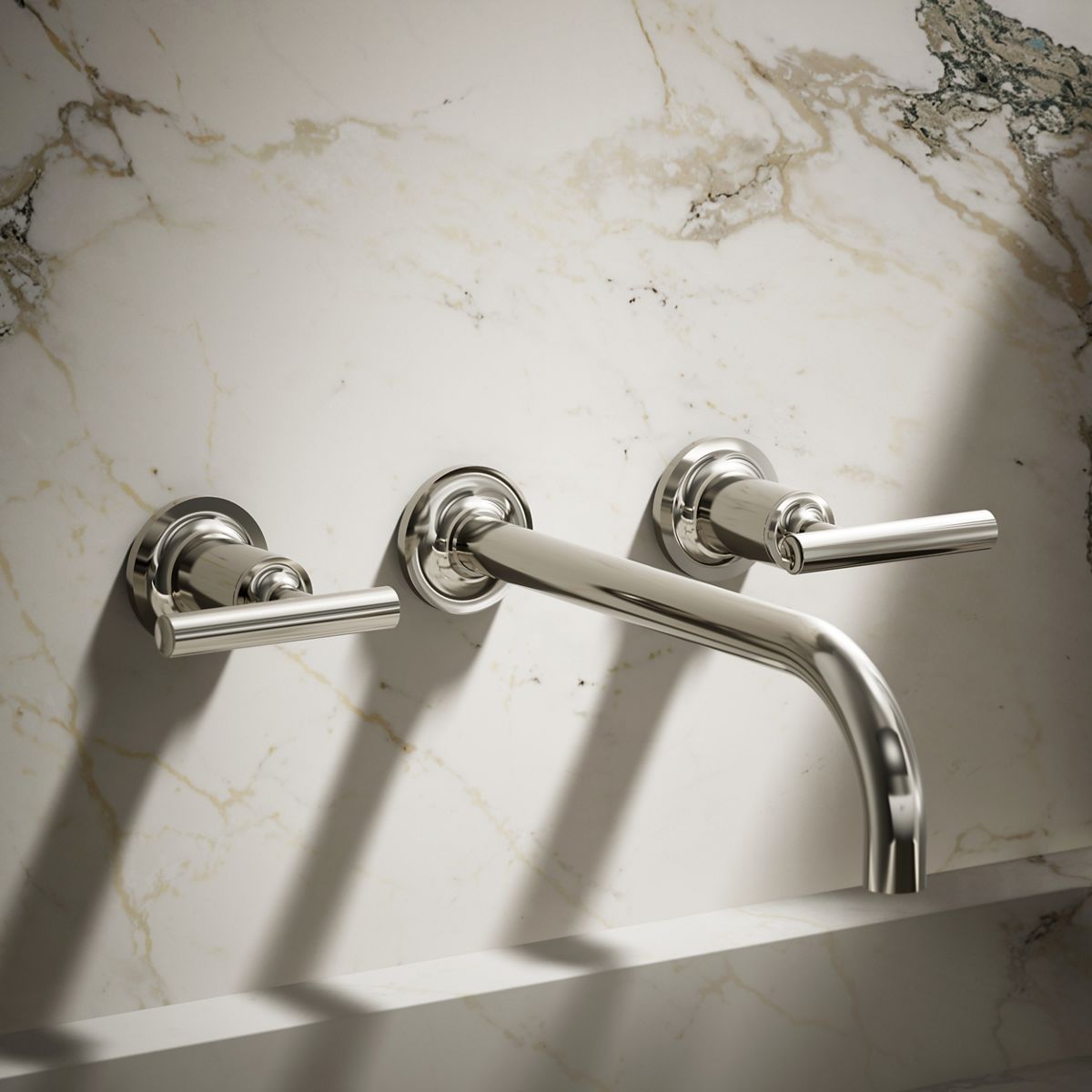 Purist® Wall-mount bathroom sink faucet trim with Lever handles, 1.2 gpm