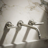 Purist® Wall-mount bathroom sink faucet trim with Lever handles, 1.2 gpm