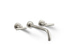 Purist® Wall-mount bathroom sink faucet trim with Lever handles, 1.2 gpm