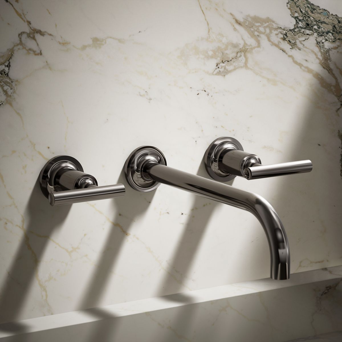 Purist® Wall-mount bathroom sink faucet trim with Lever handles, 1.2 gpm
