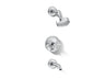 Purist® Rite-Temp® bath and shower trim kit with push-button diverter and cross handle, 2.5 gpm