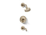 Purist® Rite-Temp® bath and shower trim kit with push-button diverter and lever handle, 2.5 gpm