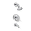 Purist® Rite-Temp® bath and shower trim kit with push-button diverter and lever handle, 2.5 gpm