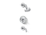 Purist® Rite-Temp® bath and shower trim kit with push-button diverter and cross handle, 2.5 gpm