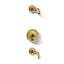 Purist® Rite-Temp® bath and shower trim kit with push-button diverter and lever handle, without showerhead