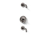 Purist® Rite-Temp® bath and shower trim kit with push-button diverter and lever handle, without showerhead