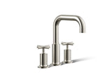 Purist® Deck-mount bath faucet trim with Cross handles