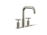 Purist® Deck-mount bath faucet trim with Cross handles