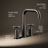 Purist® Deck-mount bath faucet trim with Cross handles