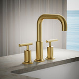 Purist® Deck-mount bath faucet trim with Lever handles