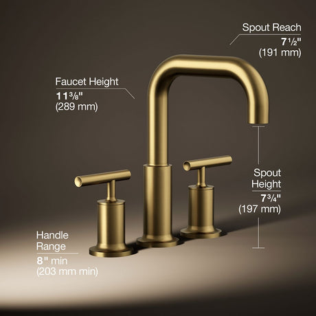 Purist® Deck-mount bath faucet trim with Lever handles
