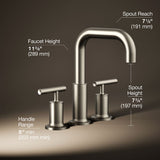 Purist® Deck-mount bath faucet trim with Lever handles
