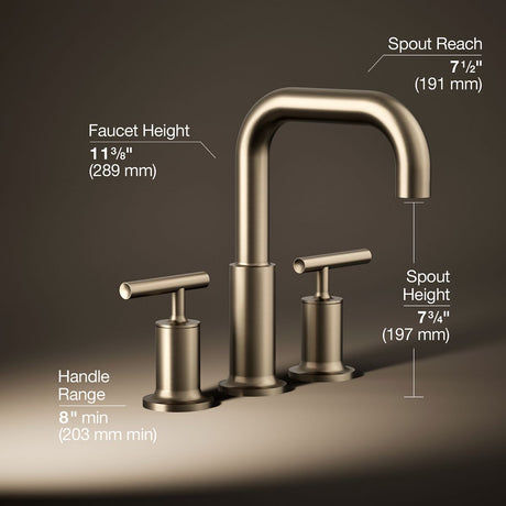 Purist® Deck-mount bath faucet trim with Lever handles