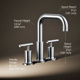 Purist® Deck-mount bath faucet trim with Lever handles