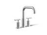 Purist® Deck-mount bath faucet trim with Lever handles