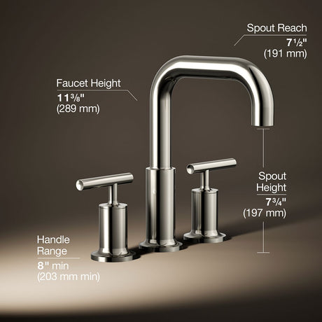 Purist® Deck-mount bath faucet trim with Lever handles