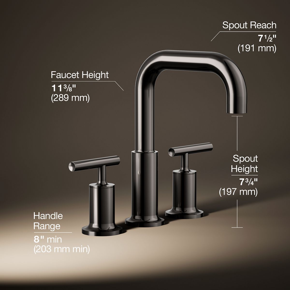 Purist® Deck-mount bath faucet trim with Lever handles
