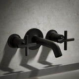 Purist® Deck- or wall-mount bath faucet handle trim with cross design