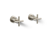 Purist® Deck- or wall-mount bath faucet handle trim with cross design