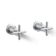 Purist® Deck- or wall-mount bath faucet handle trim with cross design